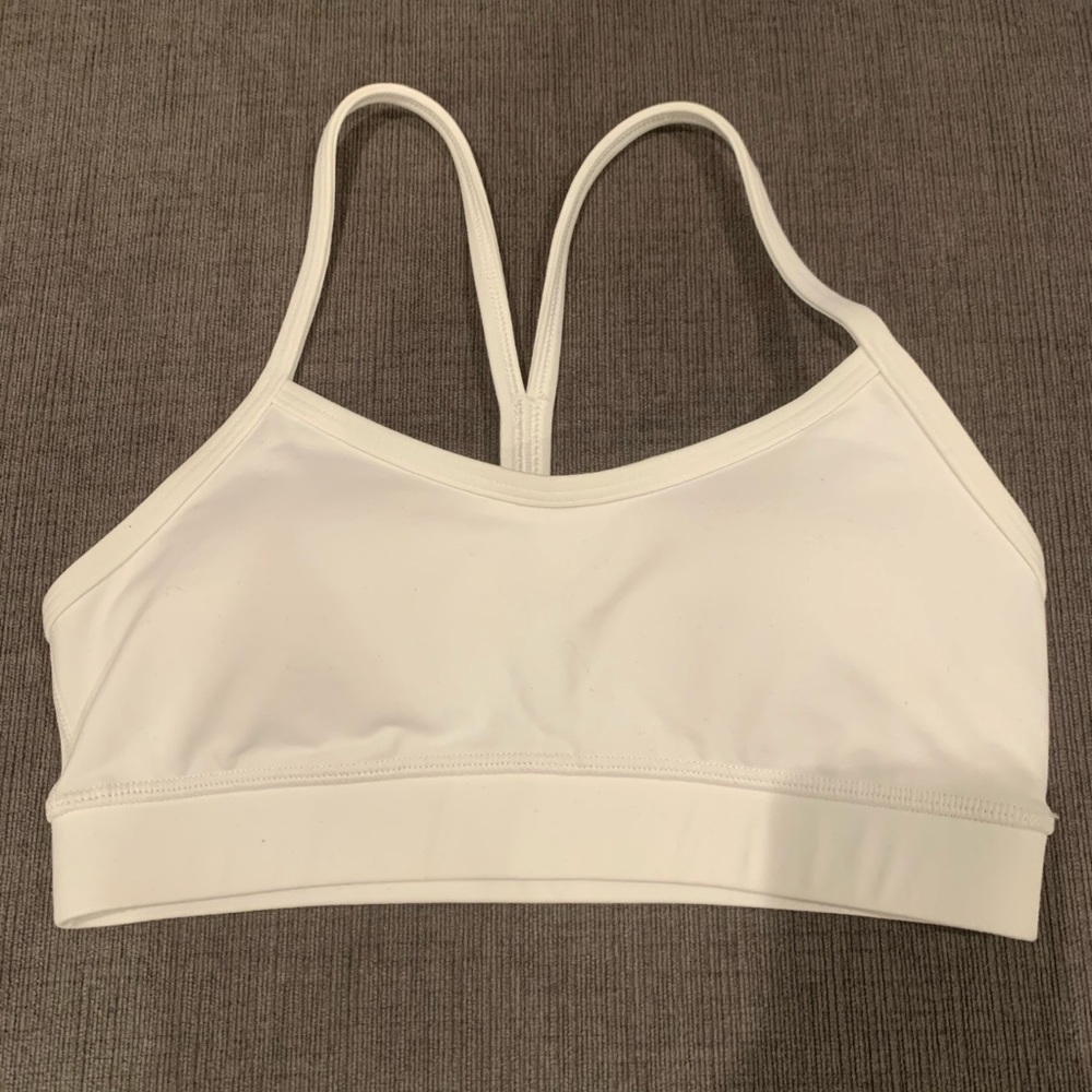 Lululemon white sports bra